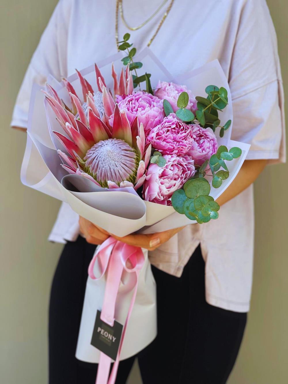 Peonies And Proteas